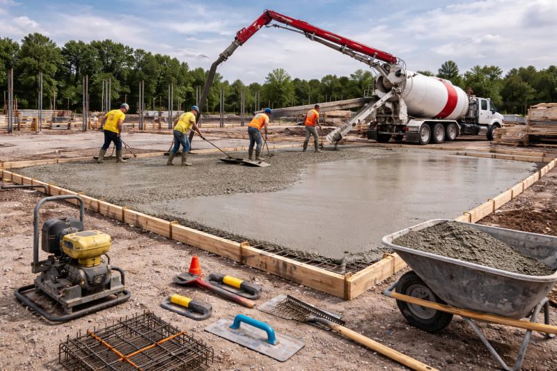 Commercial Slab Construction in Spartanburg, SC